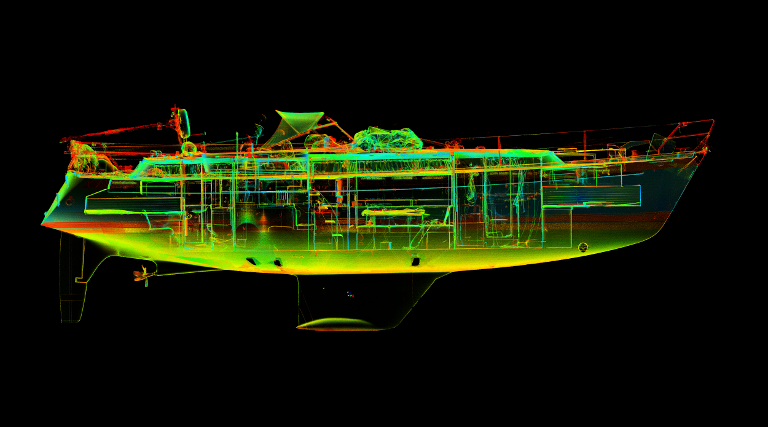 Laserscanning Yachtbau