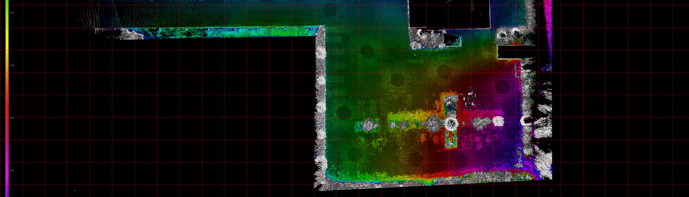 Laserscanning Parkplatz Höhen